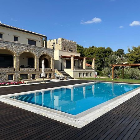Villa Kalamos / Sea View And Pool Nearby Athens ภายนอก รูปภาพ