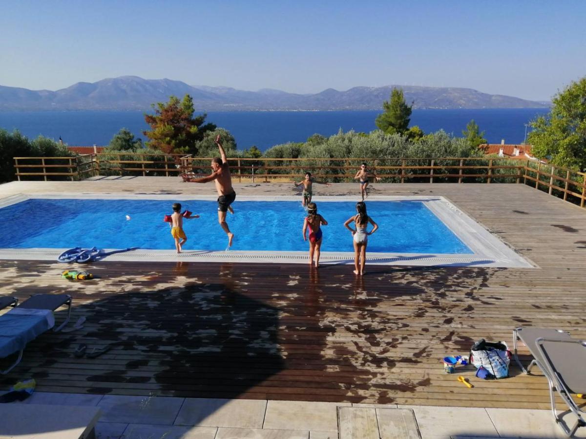 Villa Kalamos / Sea View And Pool Nearby Athens ภายนอก รูปภาพ