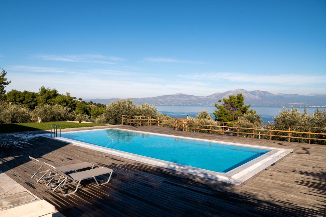 Villa Kalamos / Sea View And Pool Nearby Athens ภายนอก รูปภาพ