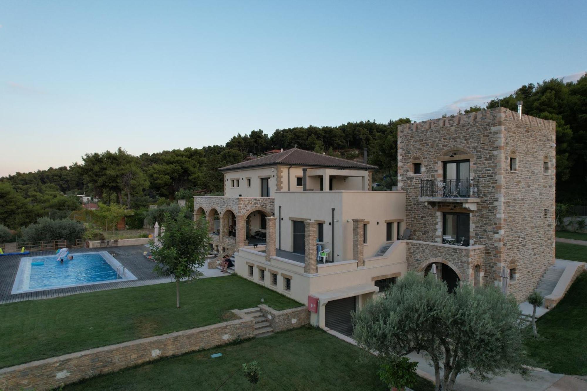 Villa Kalamos / Sea View And Pool Nearby Athens ภายนอก รูปภาพ