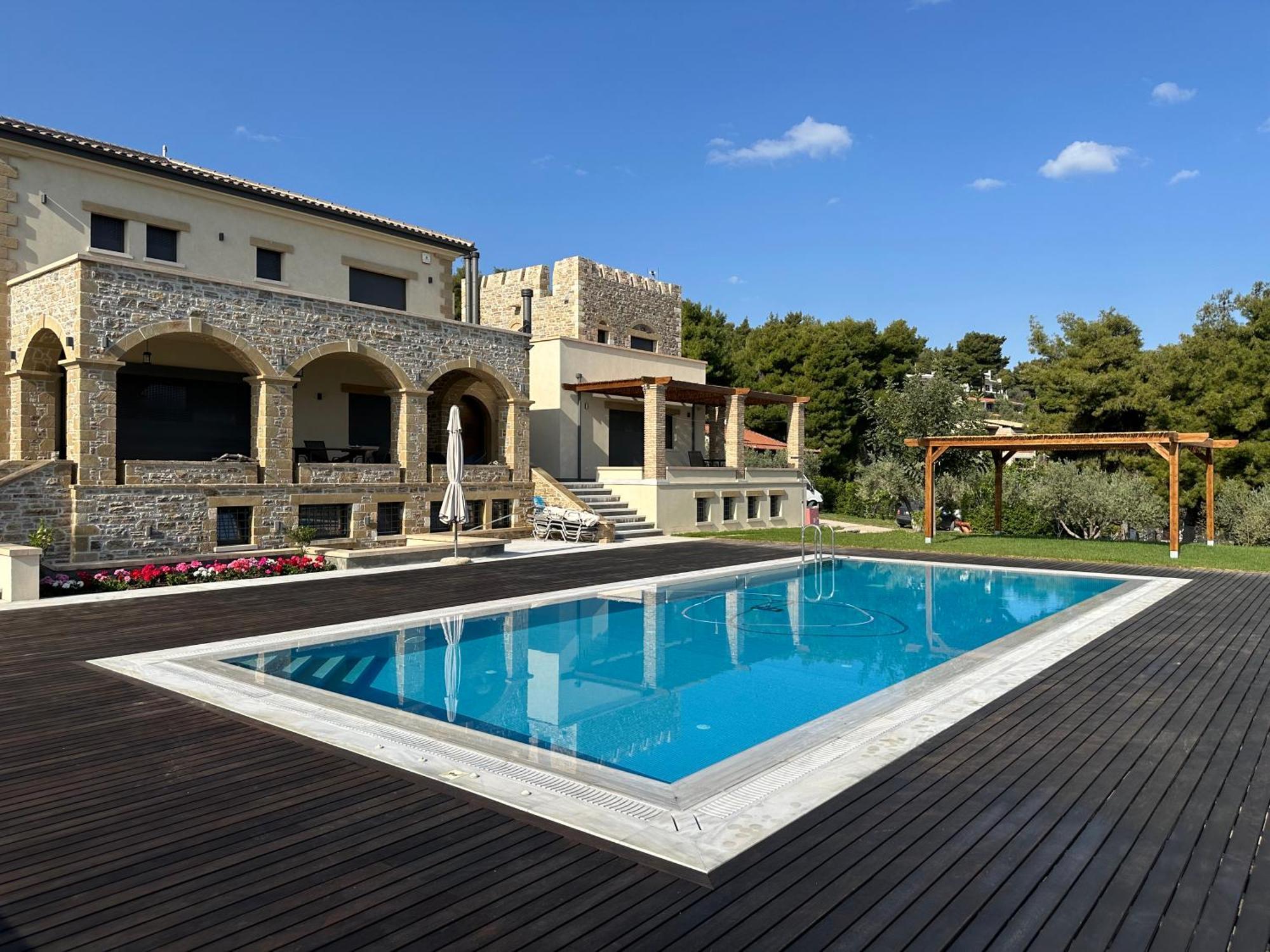 Villa Kalamos / Sea View And Pool Nearby Athens ภายนอก รูปภาพ
