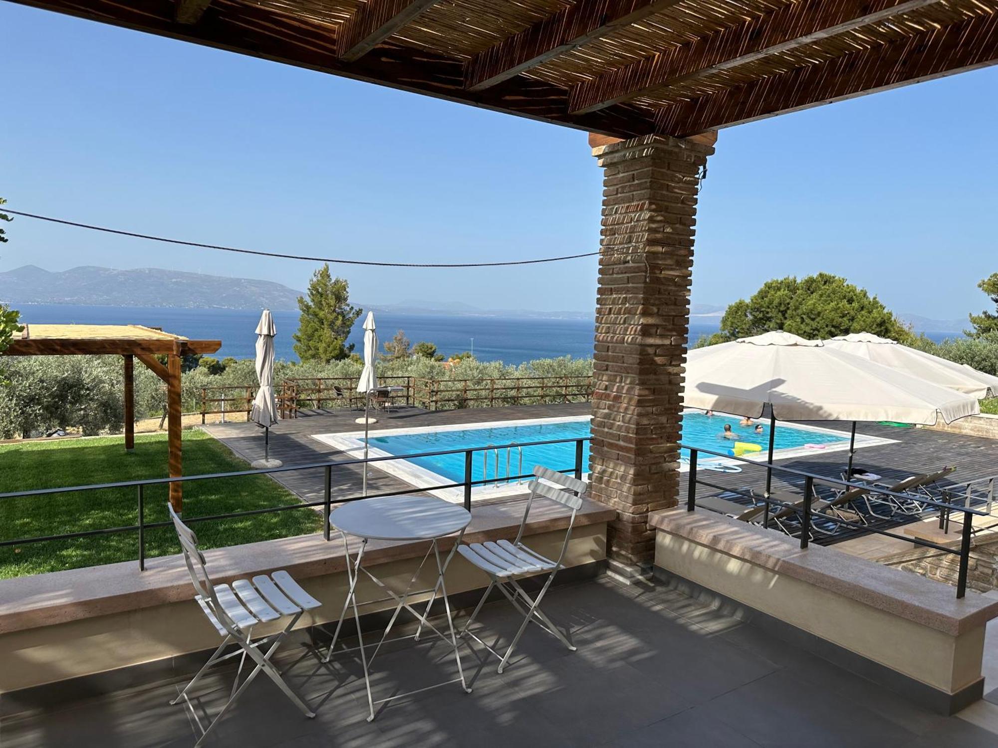 Villa Kalamos / Sea View And Pool Nearby Athens ภายนอก รูปภาพ